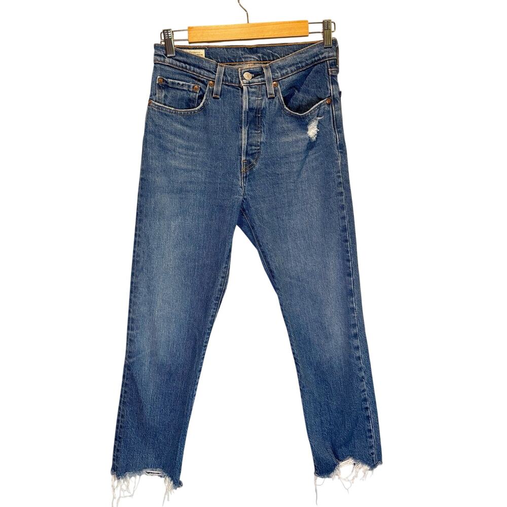 Levi's Premium 501 Medium Wash Cropped Jeans - size 26